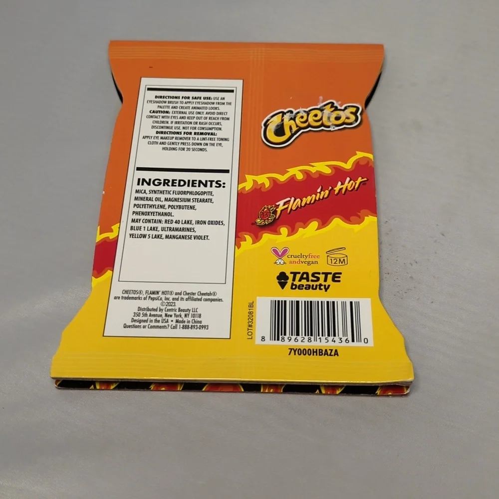 Taste Beauty Cheetos Flamin' Hot Crunchy Eyeshadow Palette